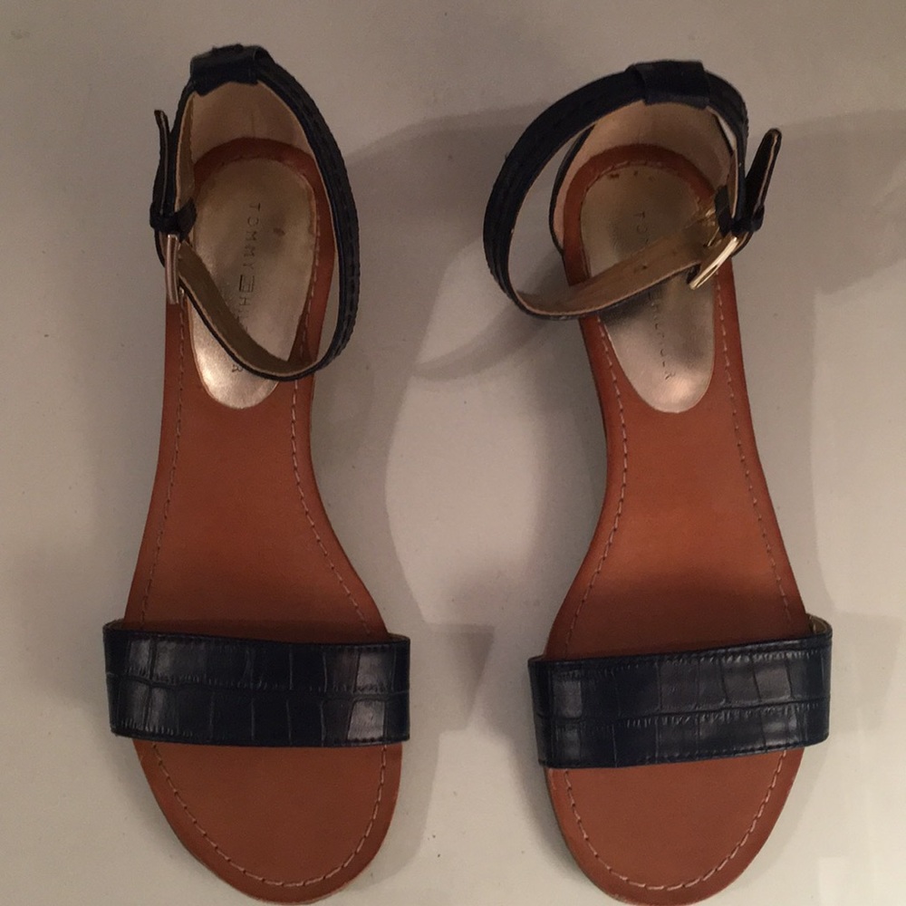 Tommy Hilfiger snakeskin sandals